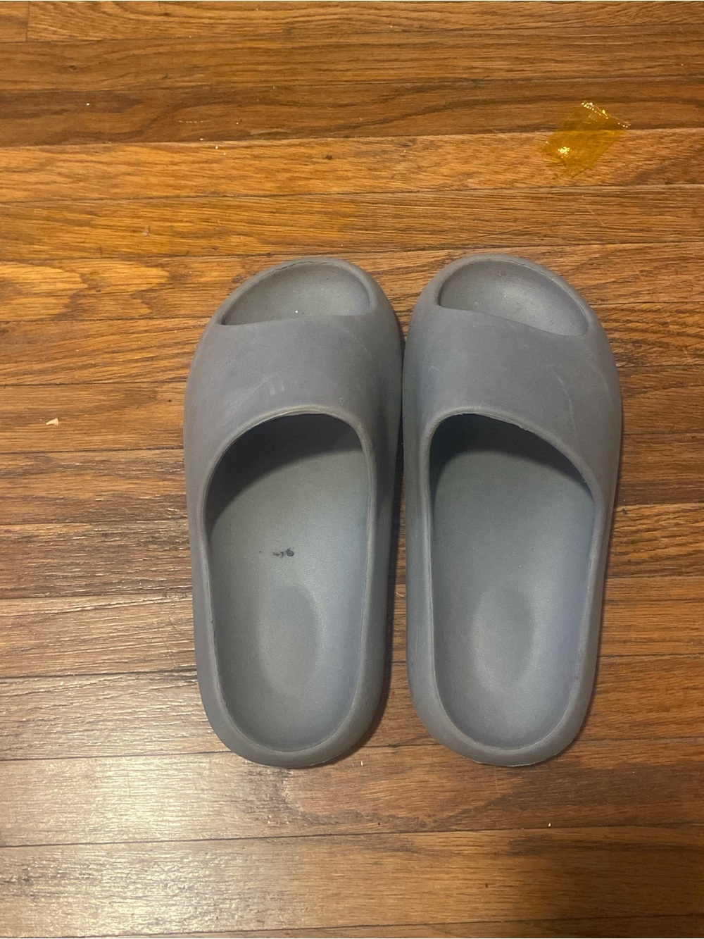 Gray Slip-On Slide Sandals